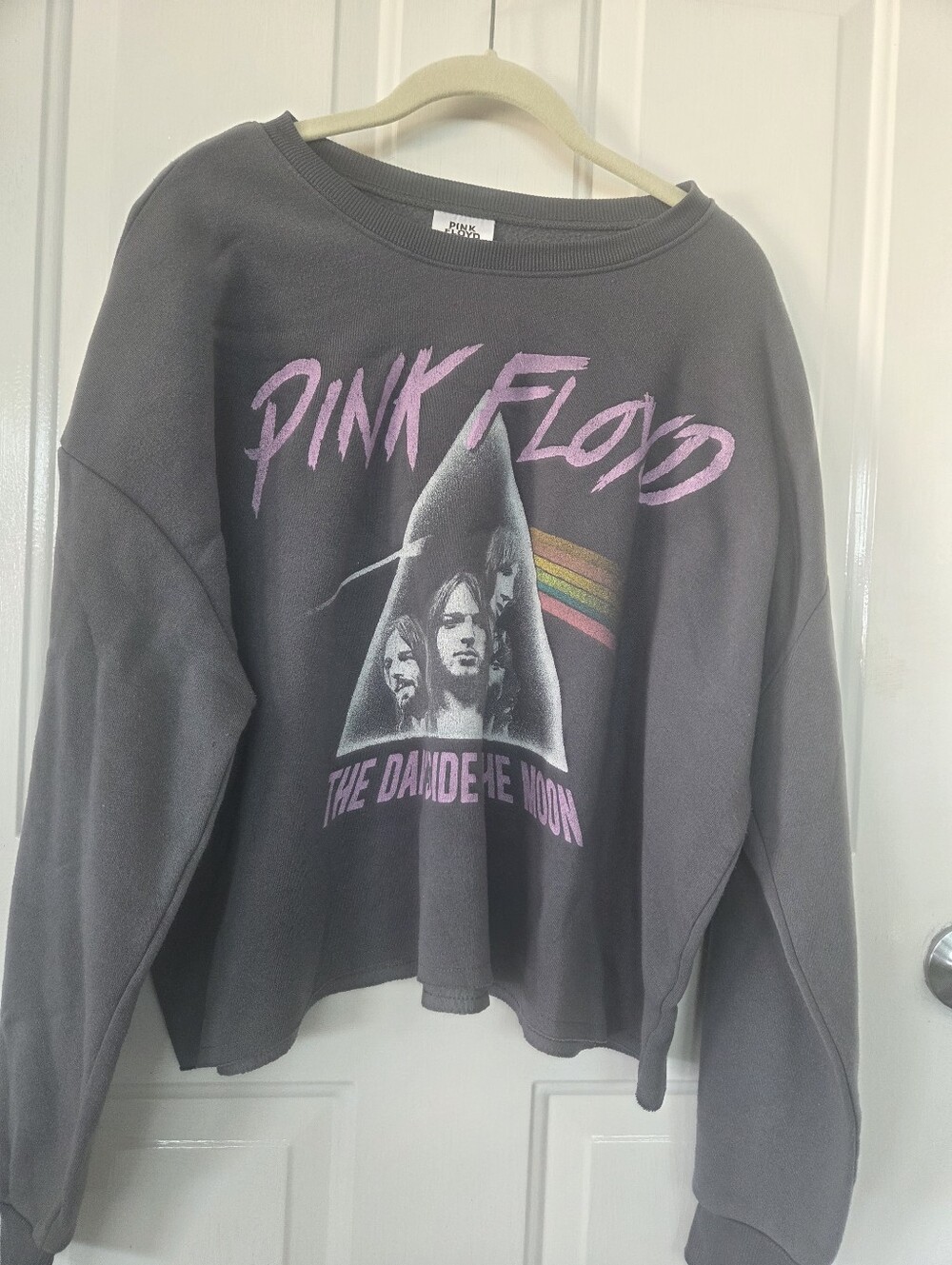 Pink Floyd Gray Crewneck cropped Sweatshirt XXL